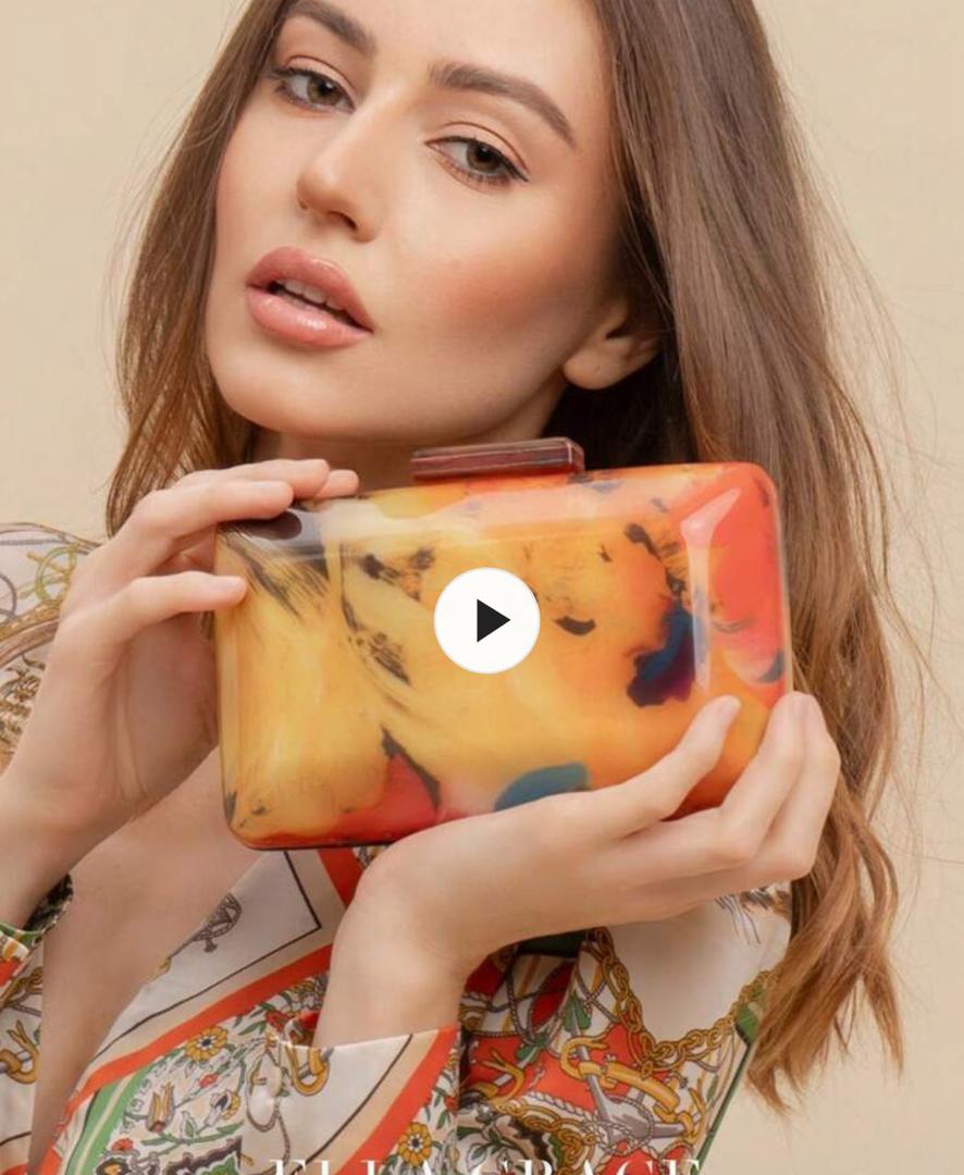 Abstract Art Acrylic Clutch