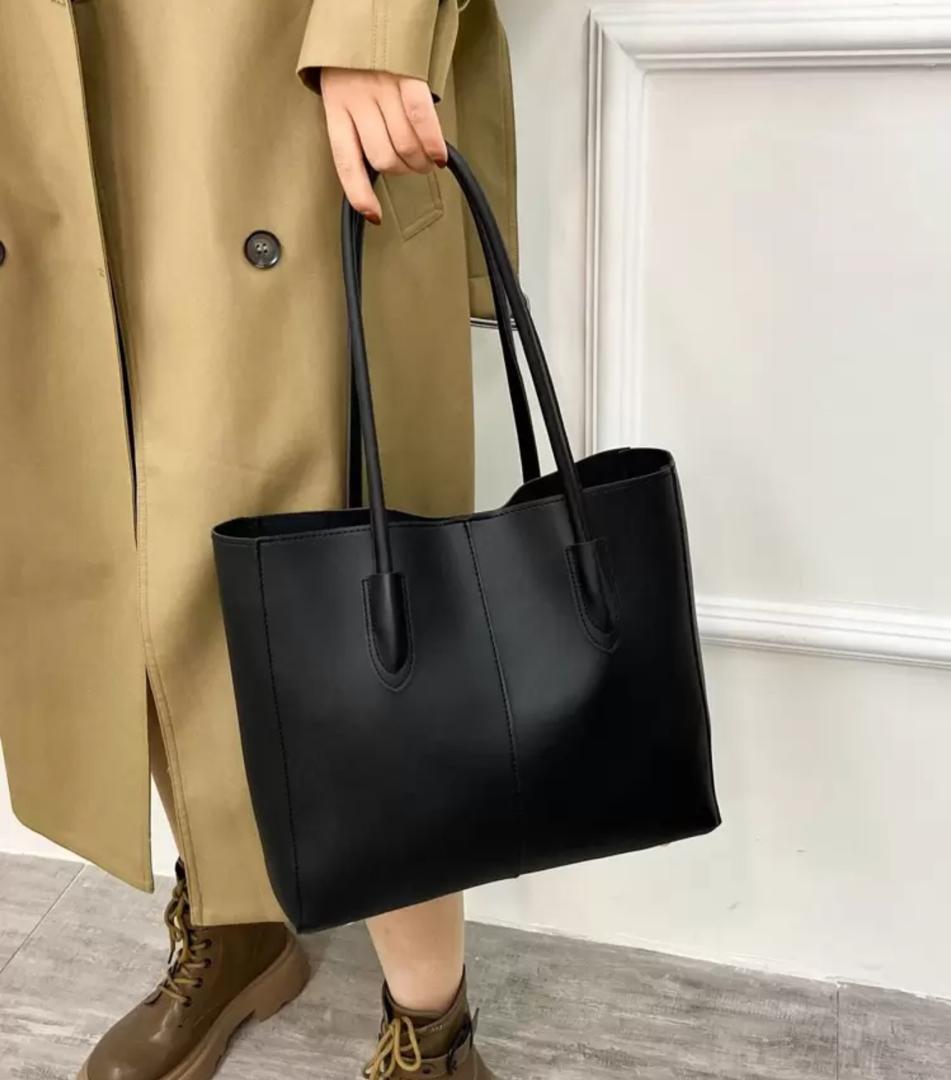 Elegant Black Office Tote