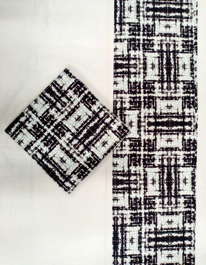 Monochrome Matrix Kitenge – Modern. Minimal. Majestic.