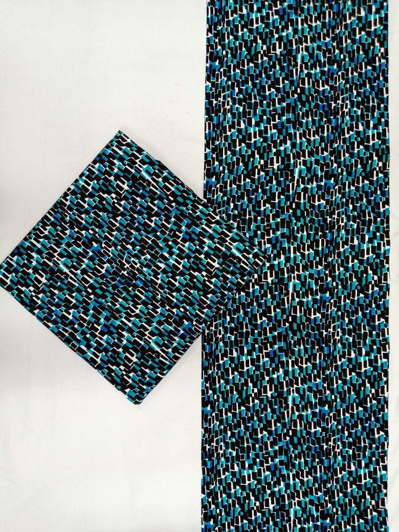 Teal Matrix Kitenge – Digital, Fresh & Futuristic