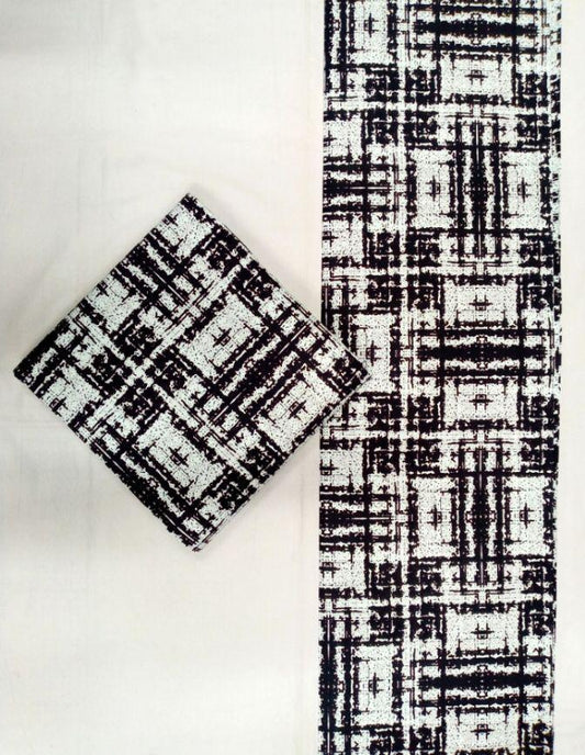 Monochrome Matrix Kitenge – Modern. Minimal. Majestic.
