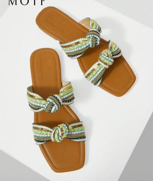 Beaded Knot Sandals